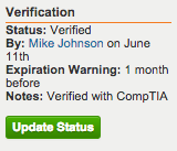 certification verified